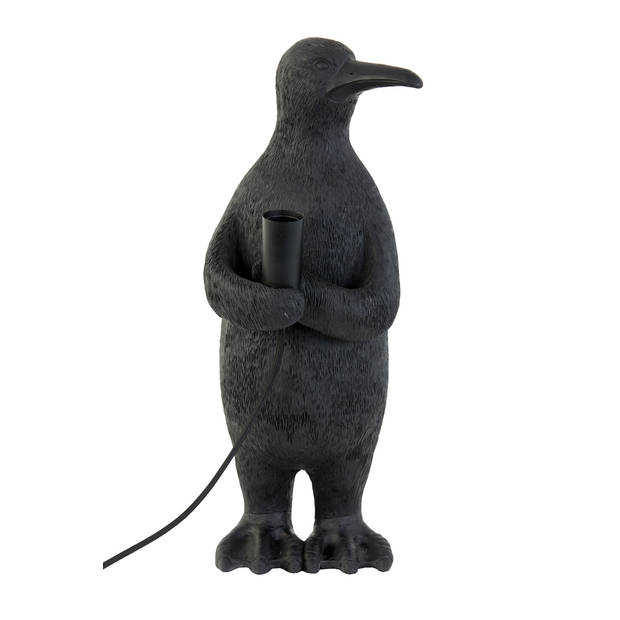 Light & Living - Tafellamp PENGUIN - 21x17x41cm - Zwart