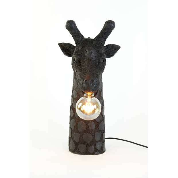 D - Light & Living - Tafellamp GIRAFFE - 33x25x54cm - Zwart