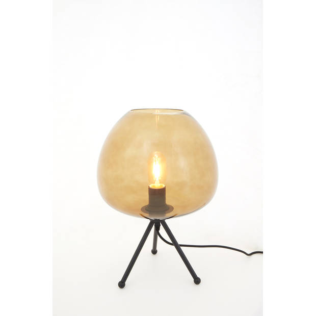 Light & Living - Tafellamp MAYSON - Ø30x43cm - Bruin