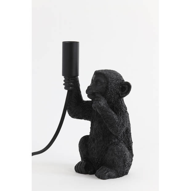 Light & Living - Tafellamp MONKEY - 13x12.5x23.5cm - Zwart