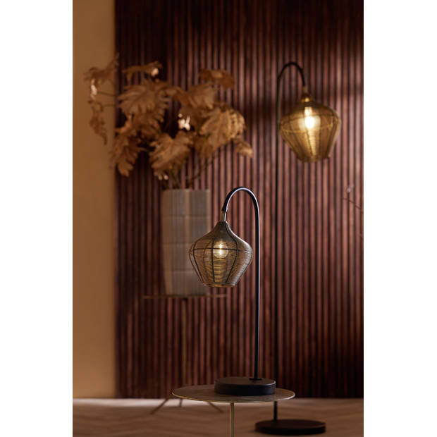 Light & Living - Tafellamp ALVARO - 27x20x61cm - Brons