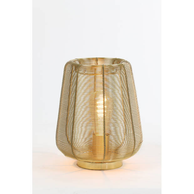 Light & Living - Tafellamp ADETA - Ø22x26cm - Goud