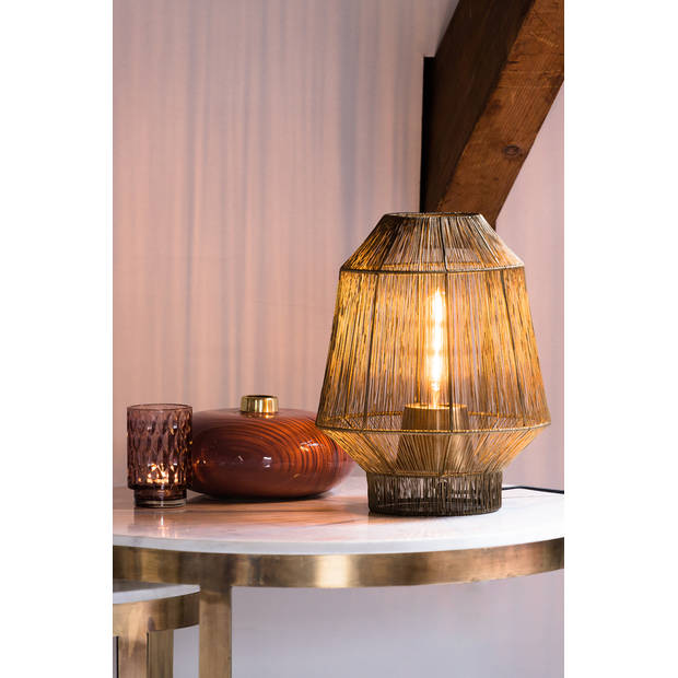 Light & Living - Tafellamp VITORA - Ø30x38cm - Brons