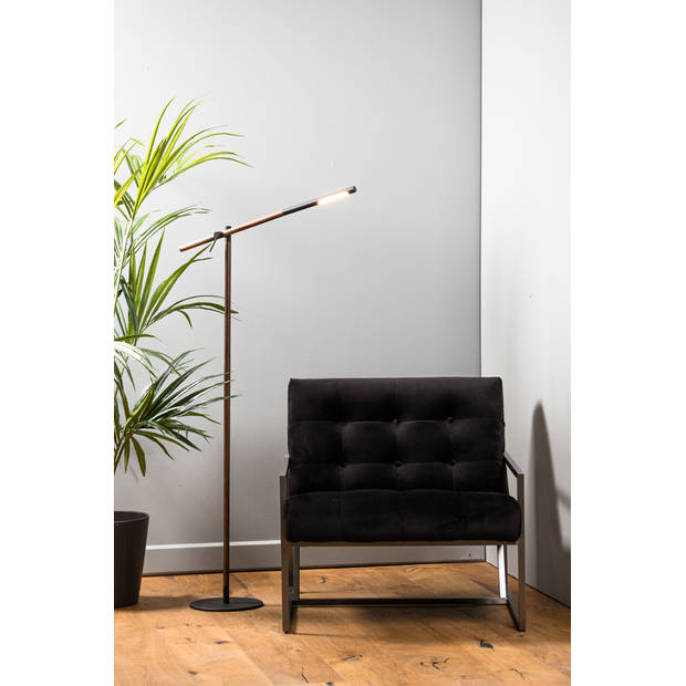 Light & Living - Vloerlamp BALTUS - 70x23x130cm - Zwart