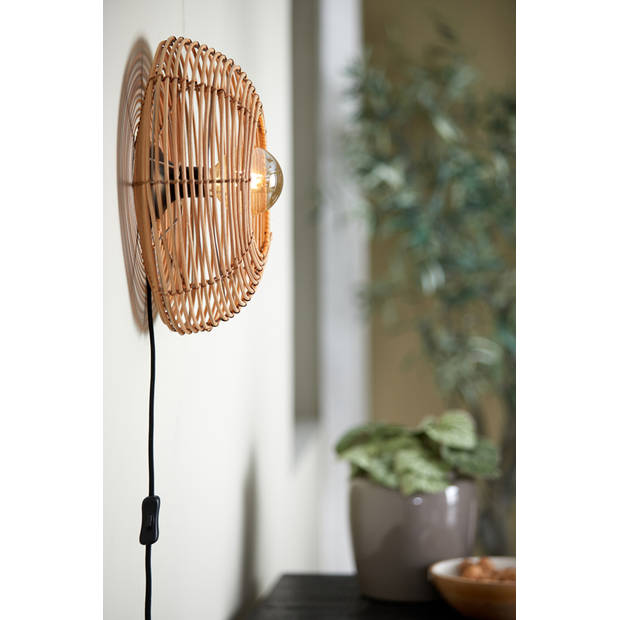 Light & Living - Wandlamp MILAN - Ø40x15cm - Bruin