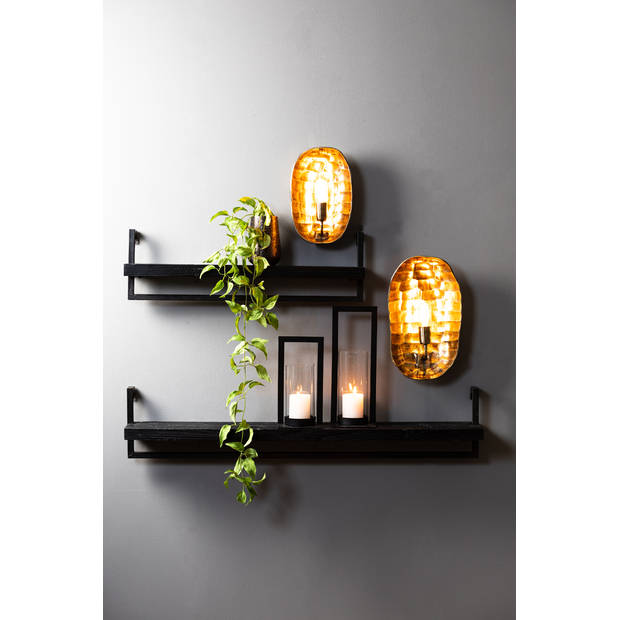 Light & Living - Wandlamp MAKU - 21.5x8.5x33cm - Brons