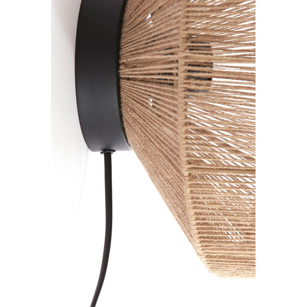 Light & Living - Wandlamp LYRA - Ø31x31cm - Bruin