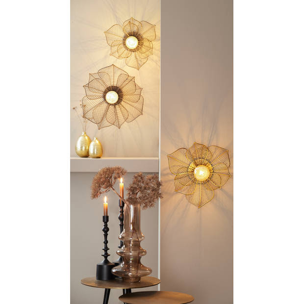 Light & Living - Wandlamp PAVAS - Ø40x22cm - Brons