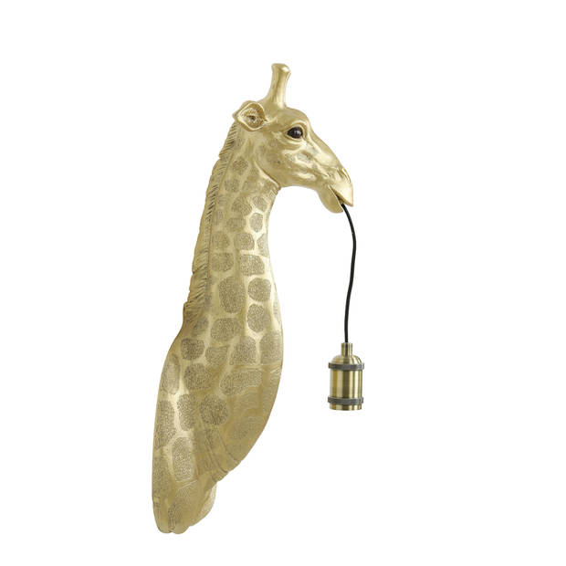 Light & Living - Wandlamp GIRAFFE - 20.5x19x61cm - Goud