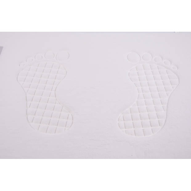 Badmat & WC Mat Set -Douche mat set - Wit - 60 x40 cm - badmat set 3-delig - Soft Foam - Extra Zacht - FOAM