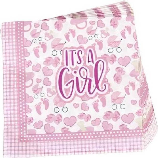 Gerimport Napkins Girls 33 X 33 Cm Paper 20 Pieces