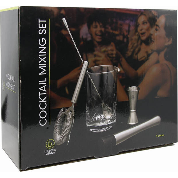 Leopold Vienna - Cocktail mixing set 5-delig