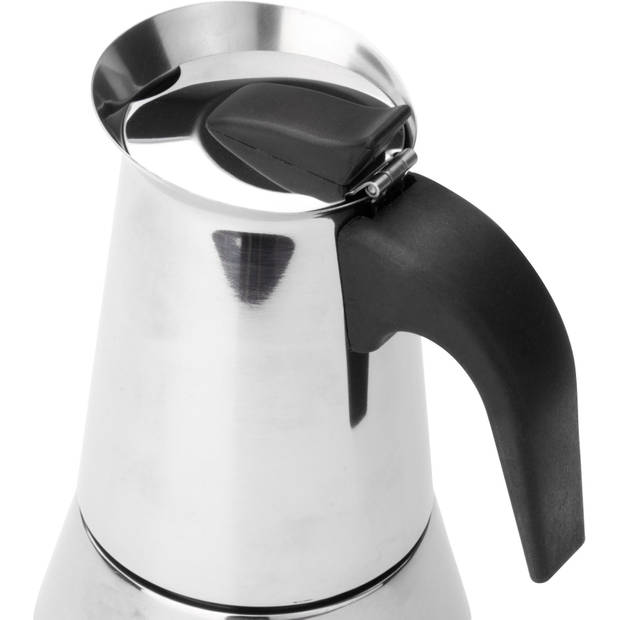 Leopold Vienna - Espressomaker Trevi 4-kops - RVS