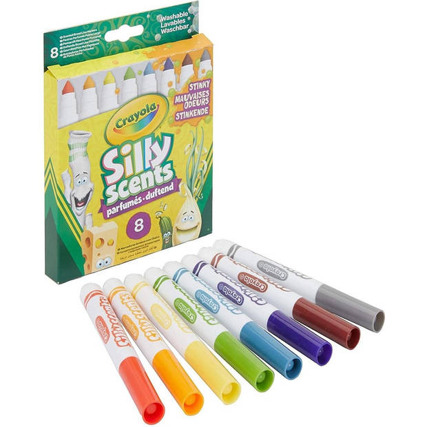 Crayola - Stinkende Geurstiften met brede punt - 8 Stuks