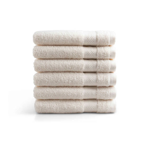 Handdoek Hotel Collectie - 6 stuks - 50x100 - crème