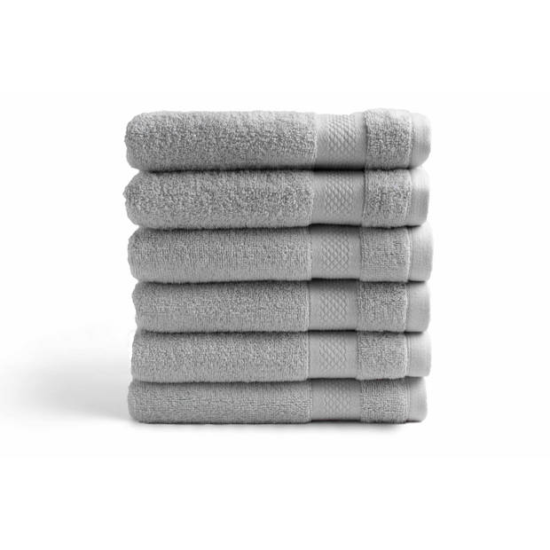Handdoek Hotel Collectie - 6 stuks - 50x100 - licht grijs