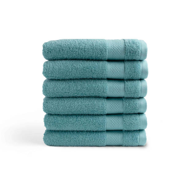 Handdoek Hotel Collectie - 6 stuks - 50x100 - denim blauw