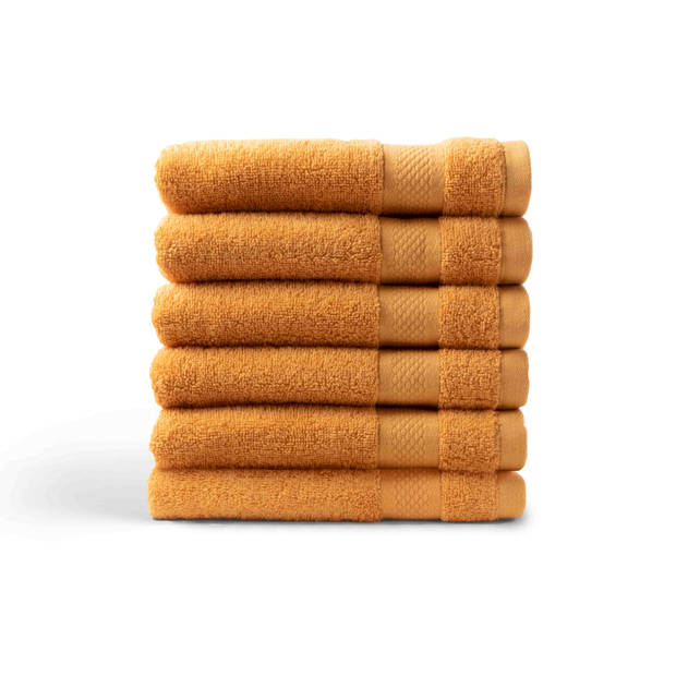 Handdoek Hotel Collectie - 6 stuks - 50x100 - oker geel