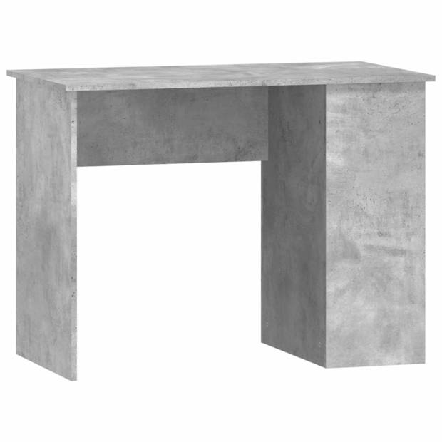vidaXL Bureau 100x55x75 cm bewerkt hout betongrijs