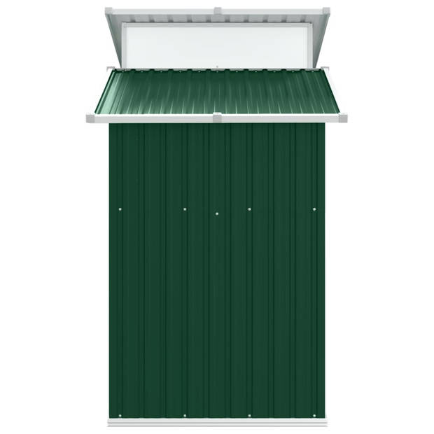 vidaXL Tuinschuur 270x130x208,5 cm gegalvaniseerd staal groen