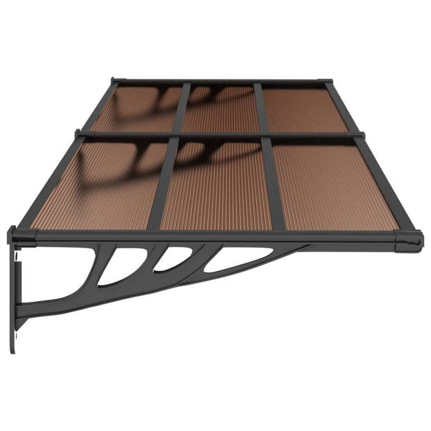 vidaXL Deurluifel 239x90 cm polycarbonaat zwart