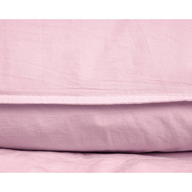 Dekbedovertrek Stone Washed - 100% Natuurlijk - Roze - 140x220cm