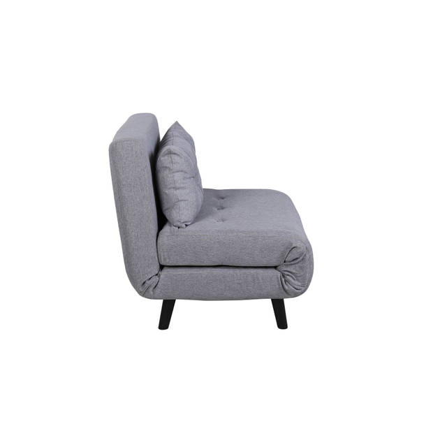 Vicky slaapbank ,fauteuil grijs.