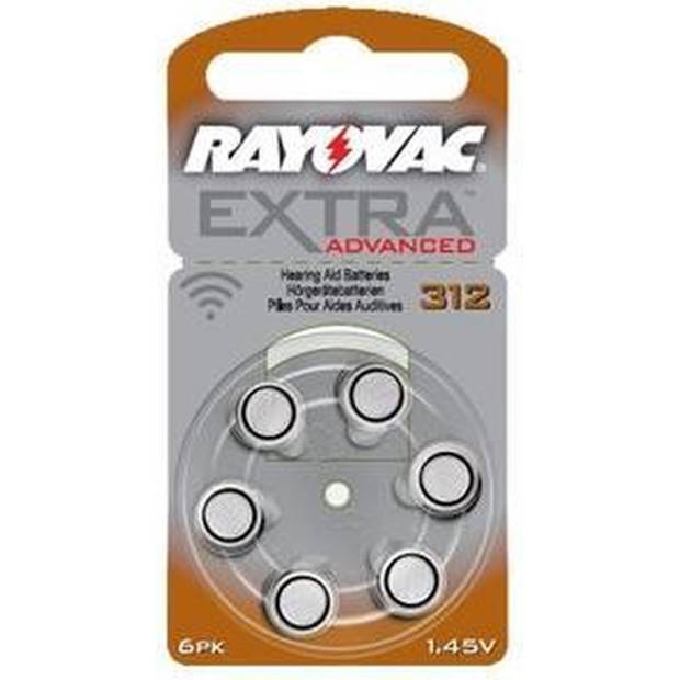 Rayovac 312 extra advanced - 6 stuks