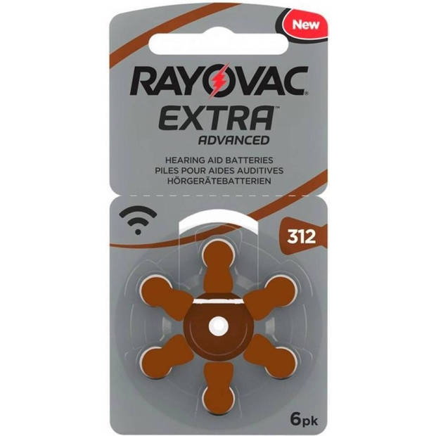 Rayovac 312 extra advanced - 6 stuks