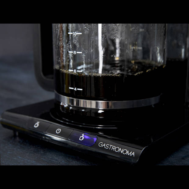 Koffiezetapparaat met klassieke filterbereiding Gastronoma RVS-Zwart
