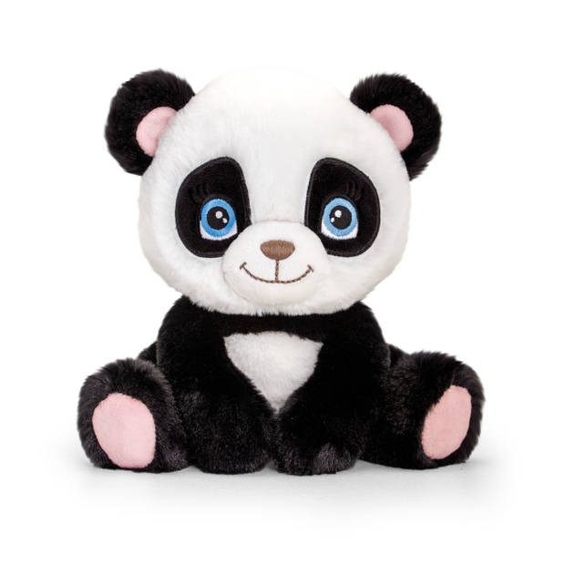 Keel toys - Cadeaukaart Gefeliciteerd met knuffeldier panda beer 25 cm - Knuffeldier