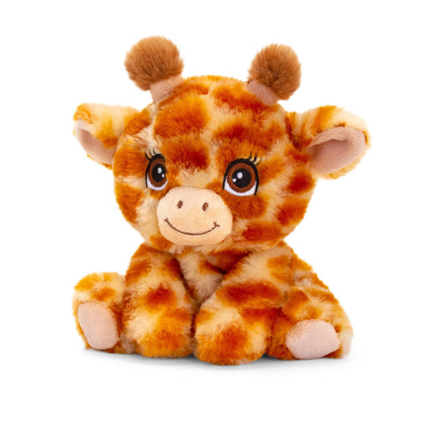 Keel toys - Cadeaukaart Gefeliciteerd met knuffeldier giraffe 16 cm - Knuffeldier