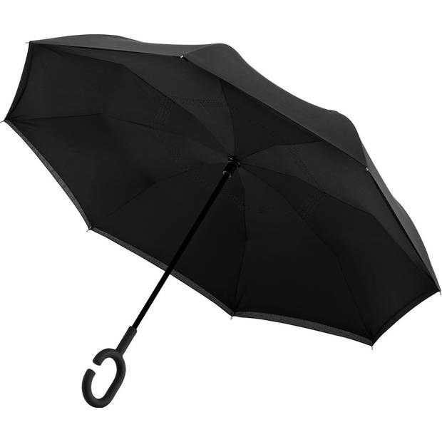 Paraplu - Inside Out Paraplu - Windproof - Ø 107 cm - Zwart