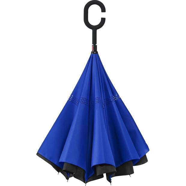 Umbrella - Inside Out Umbrella - Windproof - Ø 107 cm - Blue