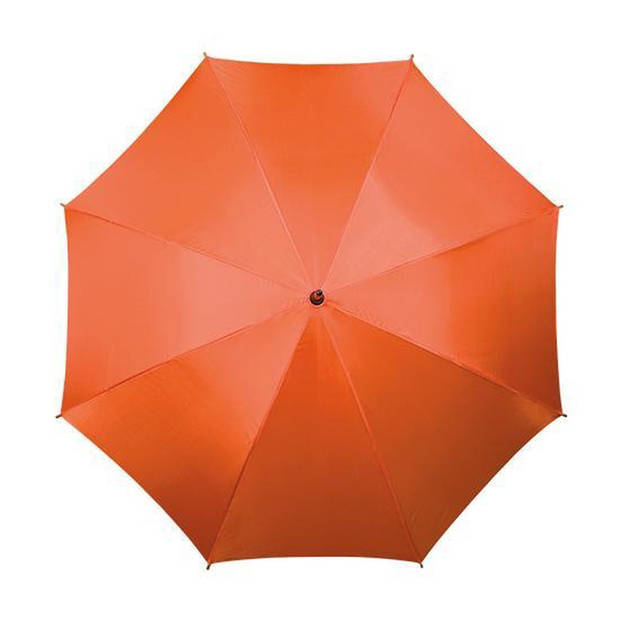 Paraplu Lang - Houten Haak - Oranje