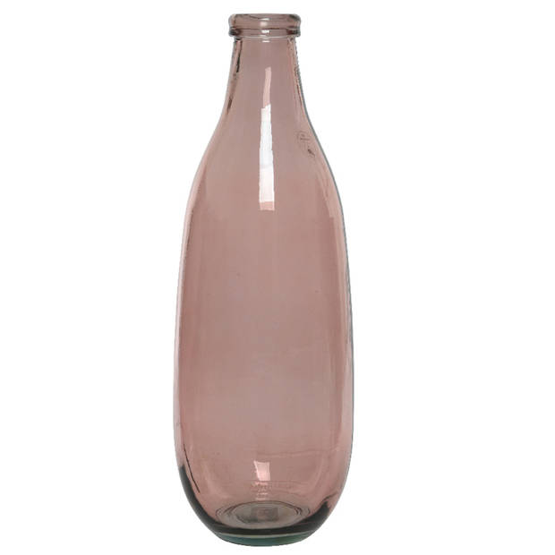 Decoris vaas roze - D15 x H40 cm - recycled glas - Vazen