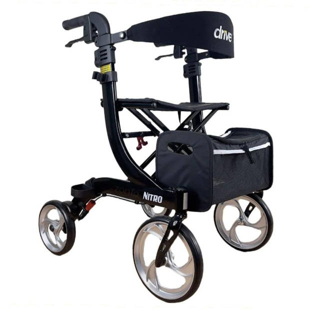 Rollator Nitro - Rood - Medium (1,60m tot 1,80m) Rood