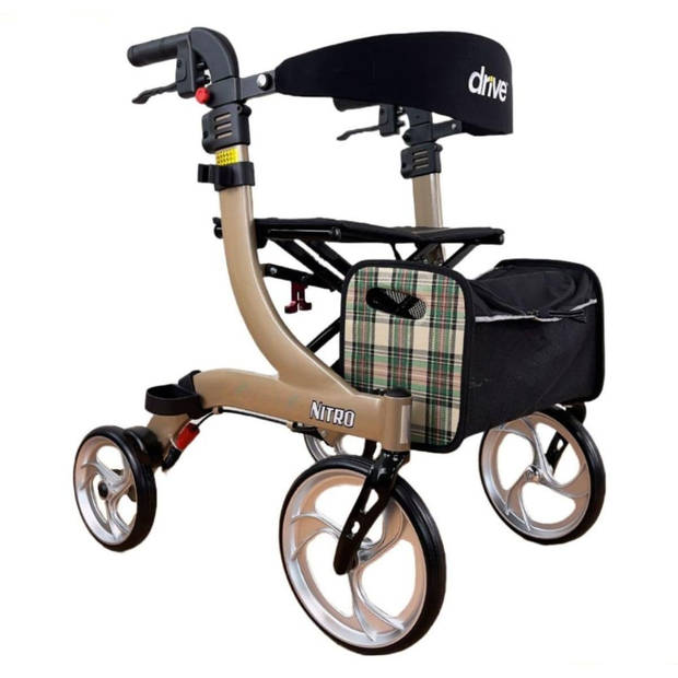 Rollator Nitro - Champagne - Medium (1,60m tot 1,80m) Champagne