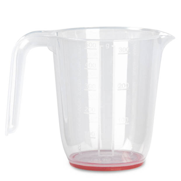 PlastcForte Keuken maatbeker - kunststof - transparant - 500 ml - Maatbekers