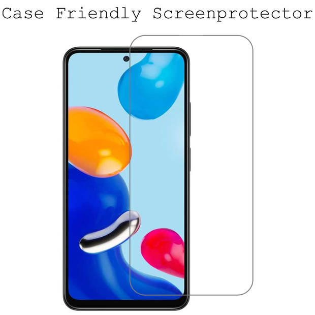 Basey Xiaomi Redmi Note 11 Screenprotector Tempered Glass - Xiaomi Redmi Note 11 Beschermglas Screen Protector Glas