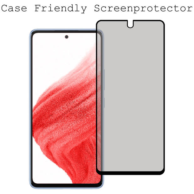 Basey Samsung Galaxy A53 Screenprotector Screen Protector Beschermglas Tempered Glass
