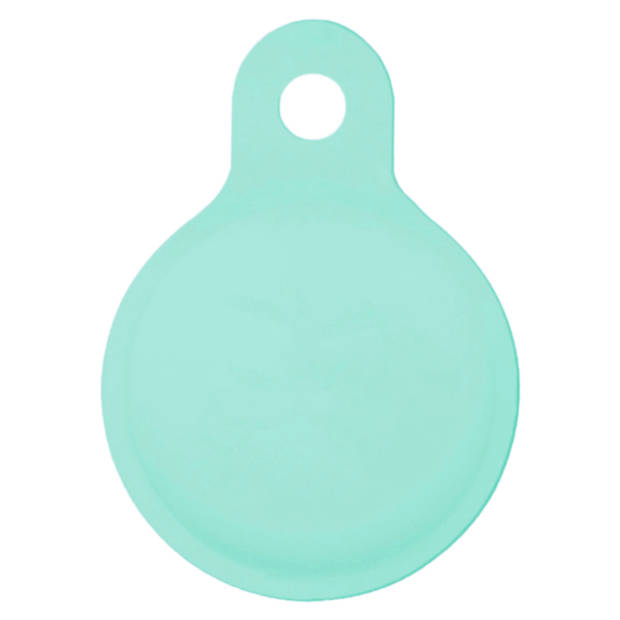 Basey AirTag Sleutelhanger Siliconen Hoes - Siliconen Case Airtag Hoesje - Turquoise