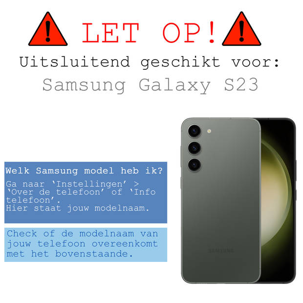 Basey Samsung Galaxy S23 Screenprotector Tempered Glass Beschermglas Dichte Notch - Samsung Galaxy S23 Screen Protector