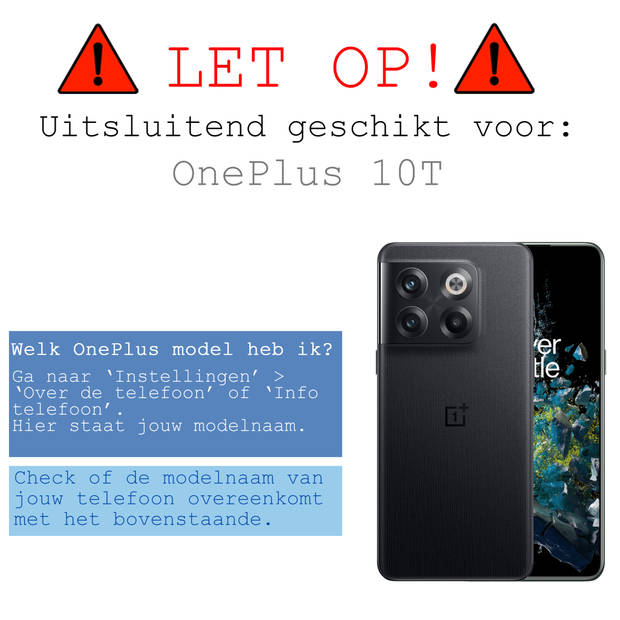 Basey OnePlus 10T Hoesje Met Koord Hoes Siliconen Case -Transparant