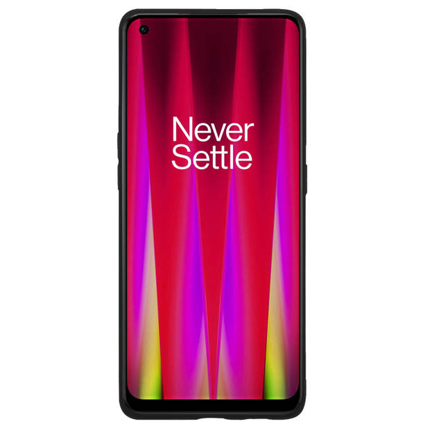 Basey OnePlus Nord CE 2 Lite Hoesje Siliconen Hoes Case Cover -Zwart