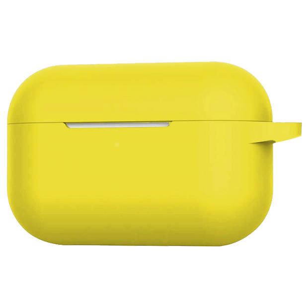 Basey Siliconen Hoesje Voor AirPods Pro Case Hoes - Geschikt voor AirPods Pro Hoesje Cover - Geel