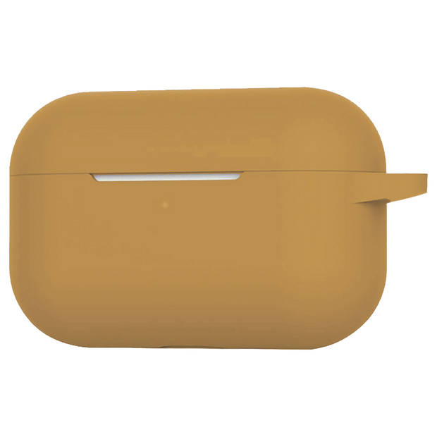 Basey Siliconen Hoesje Voor AirPods Pro Case Hoes - Geschikt voor AirPods Pro Hoesje Cover - Cognac