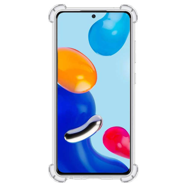 Basey Xiaomi Mi 10T Pro Hoesje Siliconen Shock Proof Hoes Case Cover - Transparant