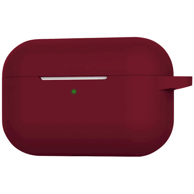 Basey Hoesje Voor AirPods 3 Hoesje Silicone Case Cover - Hoes Voor AirPods 3 Case Siliconen Hoes - Donker Rood