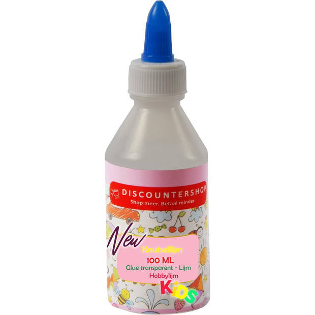 Transparante Knutsellijm voor Kinderen - 100ml - Alleslijm - Ideaal voor Alle Hobbyprojecten en Sneldrogend